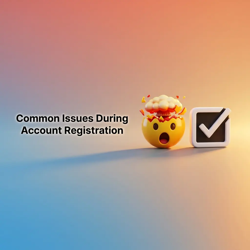 Common account registration issues and solutions for players, including email confirmation, form errors, and document uploads.