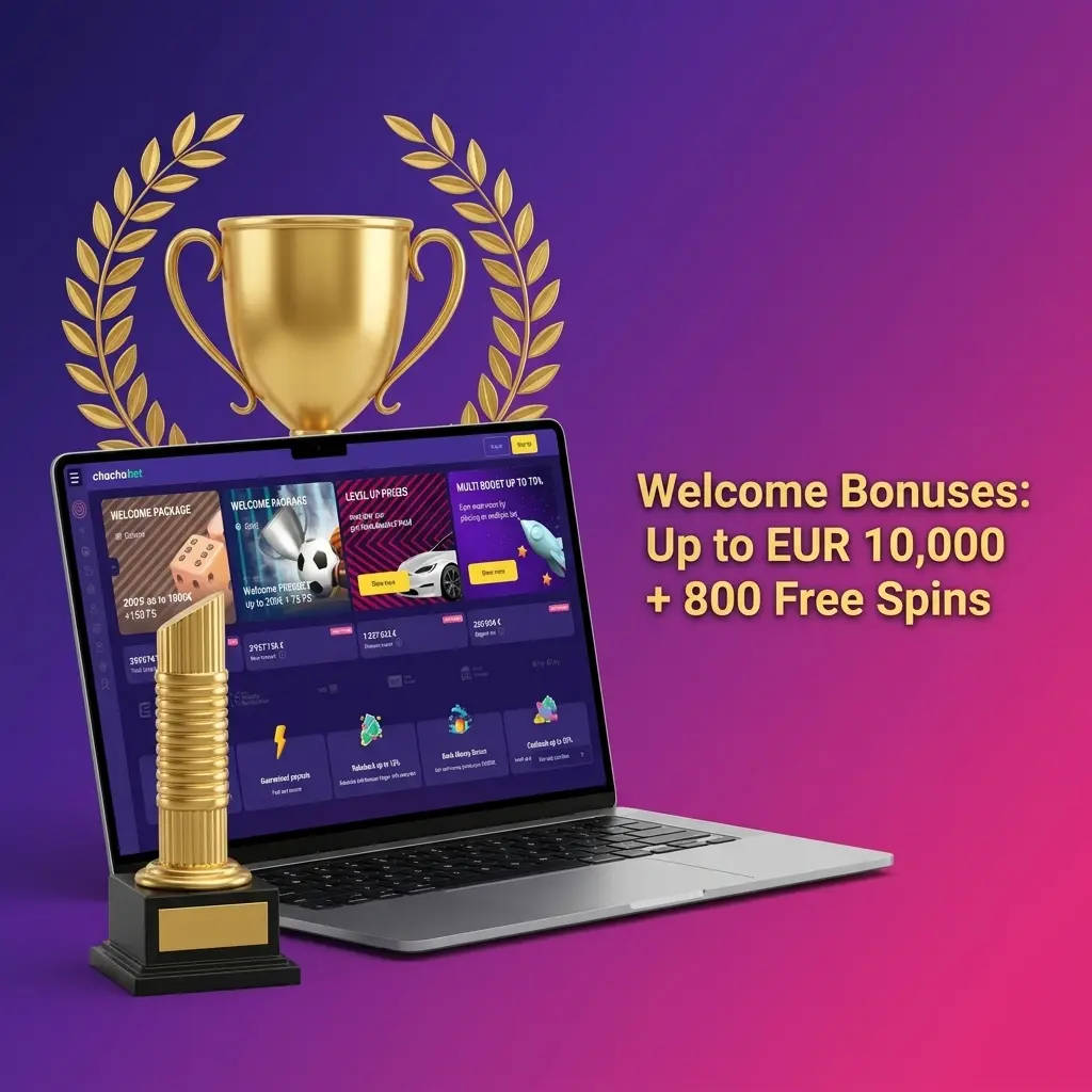 Netherlands online casino welcome bonus up to EUR 10,000 and 800 free spins across casino slots and sports betting