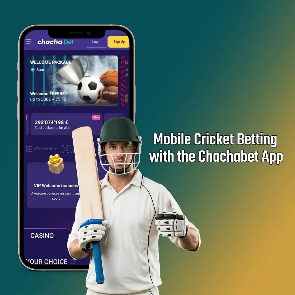 Chachabet mobile app for cricket betting on Android and iOS with live odds and sportsbook features