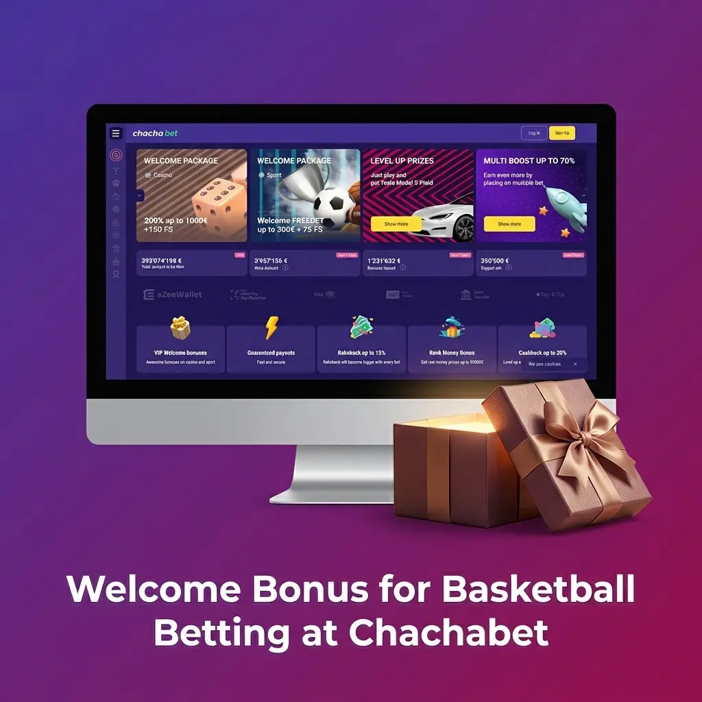 Chachabet welcome bonus for basketball betting in the Netherlands with deposit offer and wagering requirements