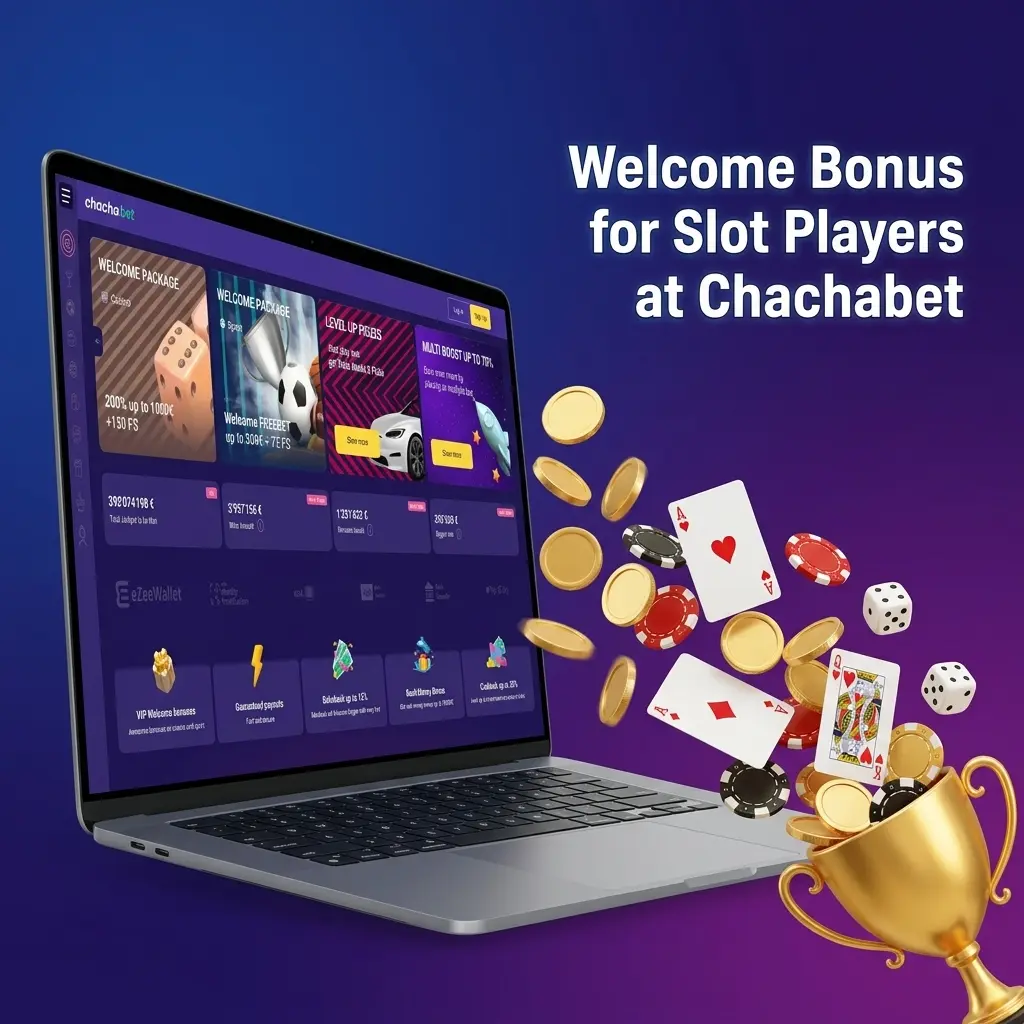 Chachabet welcome bonus for slot players: 100% match up to €10,000 plus 800 free spins on first deposit